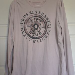 Pink Long Sleeve Graphic Tee